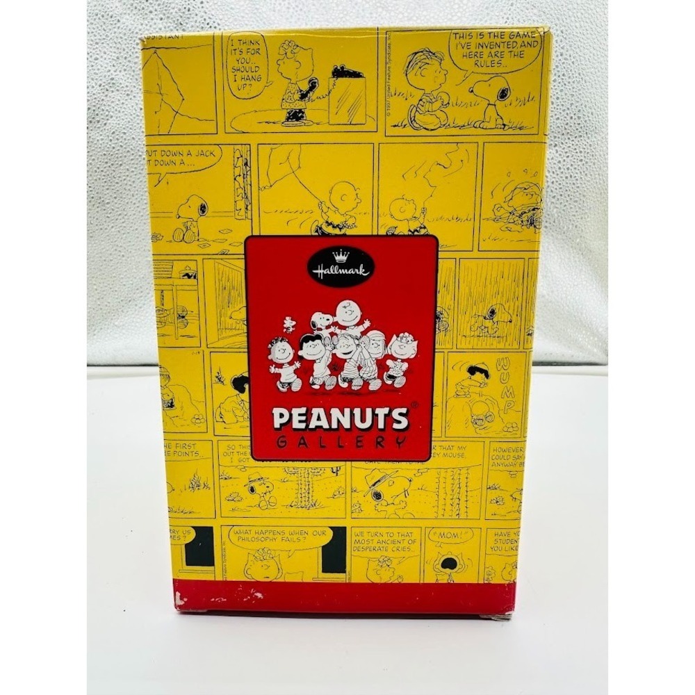 Hallmark Peanuts Snow Globe Winter Games Snoopy Charlie Brown COA Box